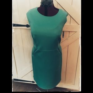 Size 20w Studio AA Turqouise Dress- Zipper Pockets